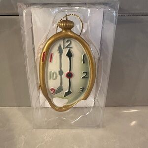 Dali Clock Ornament- 4” The Disintegration Of The Persistence Of Memory. Museum.